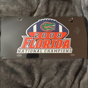 Florida Gators 2008 National Champions License Plate